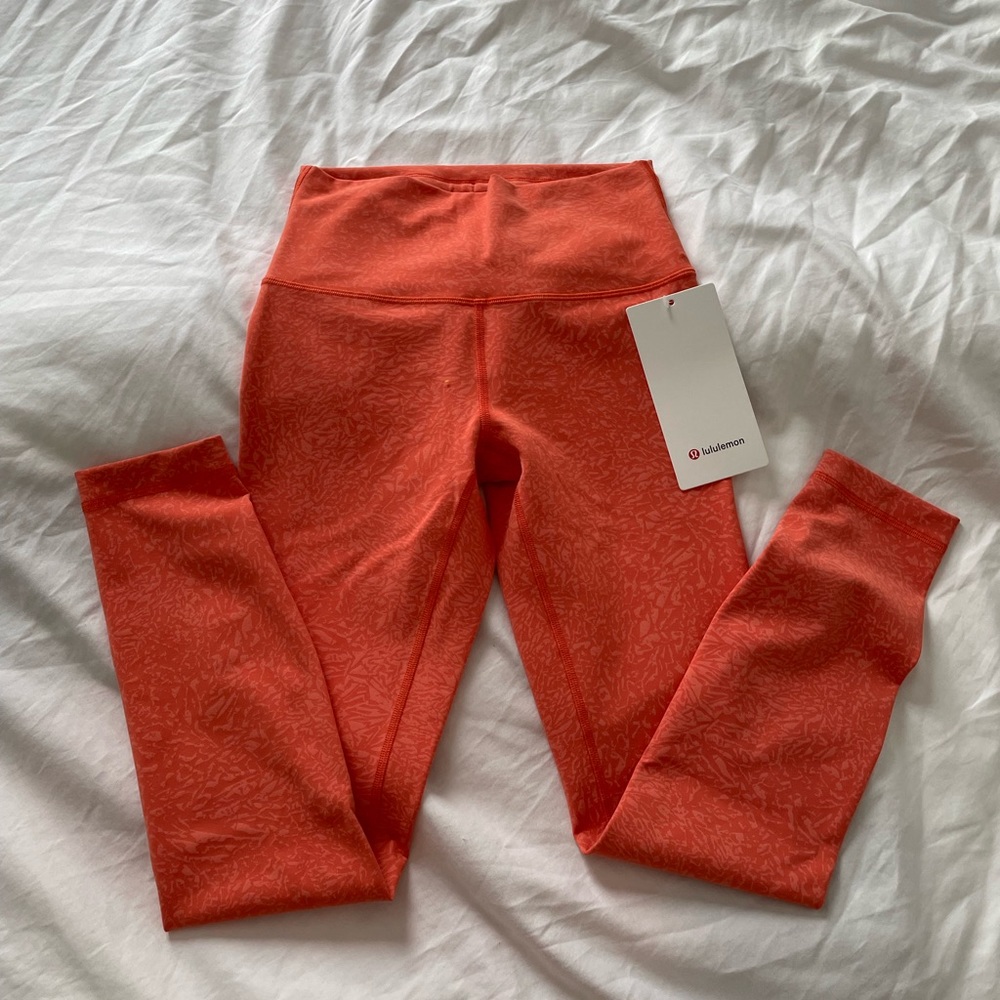 Lululemon Wunder Train Size 4 Orange NWT